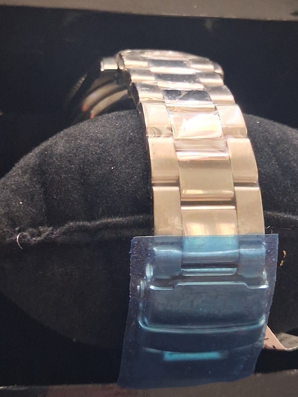Saks Fifth Avenue Stainless Steel Automatic Watch - Black Dial. NEW - Picture 6 of 15